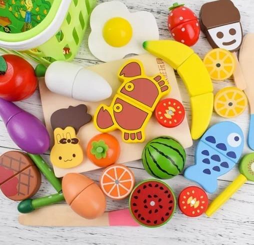 22pcs Children's Wooden Fruit and Vegetable Cutting Set with Magnets: photo 2 of 2 from the OPSS notice of 21 Oct 2022