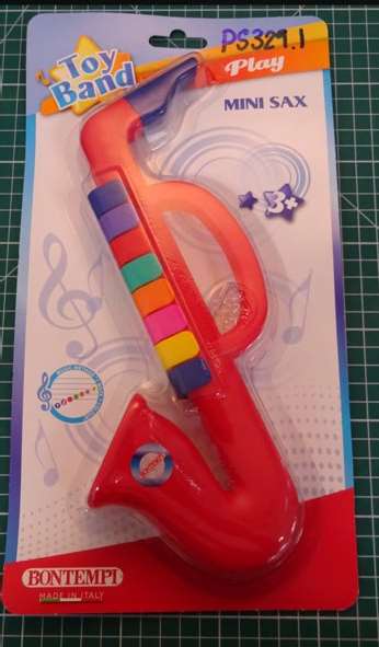 Bontempi 8 Notes Saxophone Multi-Colour – Mini Sax: photo from the OPSS notice of 12 Mar 2021