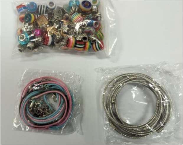 Bracelets with Charms sold on Amazon: photo 2 of 2 from the OPSS notice of 9 Feb 2023