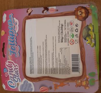 Candy Stars Lollipops: photo 2 of 2 from the FSA notice of 10 Jul 2023