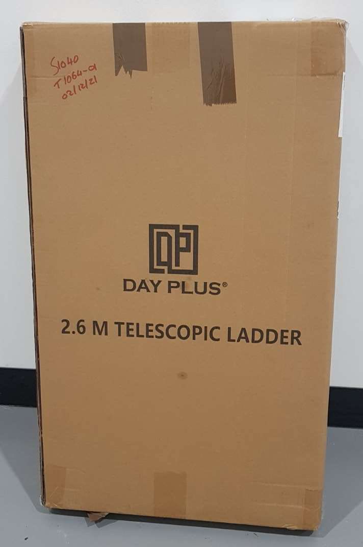Day Plus 2.6m Telescopic Ladder sold on Amazon: photo 2 of 2 from the OPSS notice of 14 Jan 2022