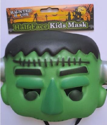Haunted House Dracula, Pumpkin and Frankenstein children’s Halloween face masks: photo 3 of 3 from the OPSS notice of 26 Oct 2023