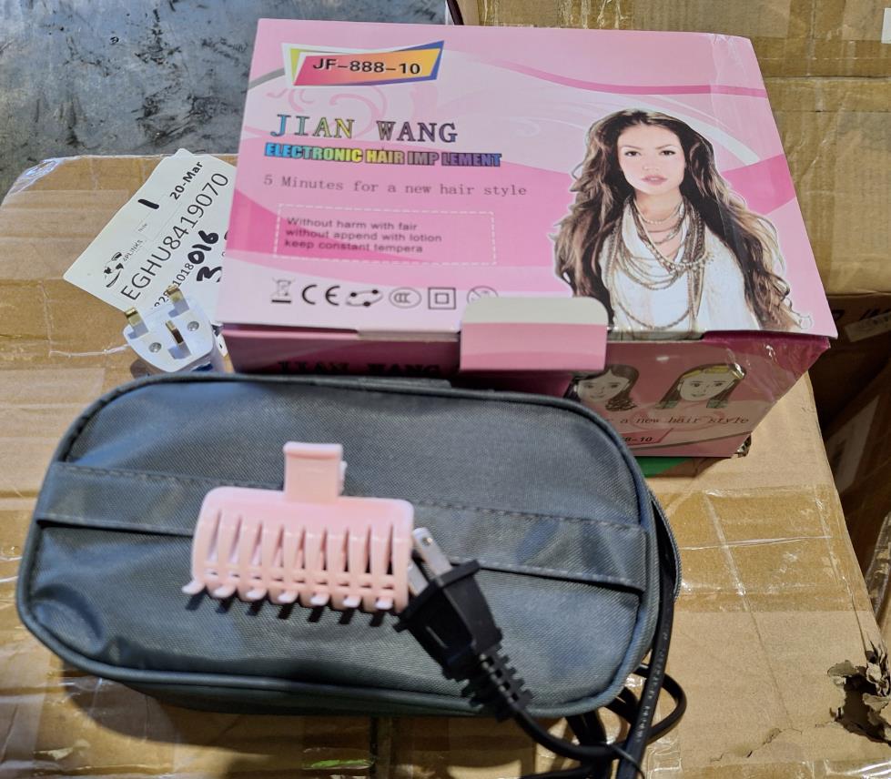 Jian Wang Heated Hair Rollers sold on Amazon: photo from the OPSS notice of 6 Oct 2025