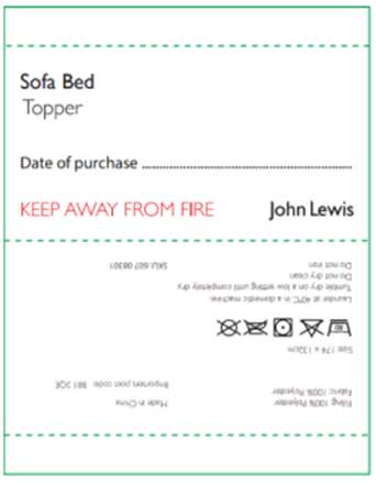 John Lewis Light Cotton Mattress Topper and Sofa Bed Topper: photo 3 of 3 from the OPSS notice of 7 Sep 2023