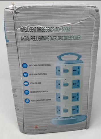 Kuankuanbao Power Strip Surge Protector Tower with 8 Sockets and 3 USB Ports: photo 2 of 3 from the OPSS notice of 26 Jul 2023