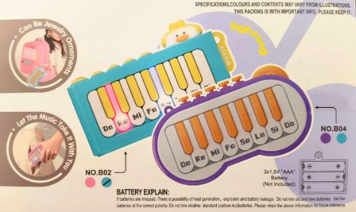 Musical Piano Toy sold on Amazon: photo 1 of 2 from the OPSS notice of 7 Apr 2025