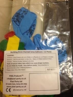 Pixel Party / Pixel Products Themed Latex Balloons: photo 4 of 4 from the OPSS notice of 13 Sep 2024