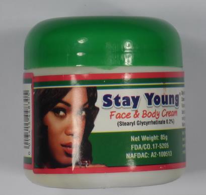 Stay Young Face & Body Cream sold on eBay: photo from the OPSS notice of 12 Apr 2024