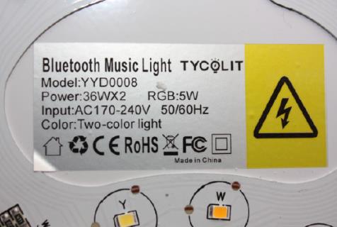 Tycolit Bluetooth Music Light YYD0008: photo 2 of 2 from the OPSS notice of 27 Jan 2023