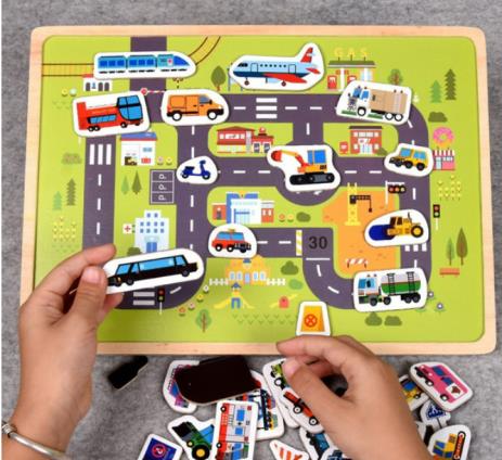 Wooden Animal and Vehicle Magnetic Jigsaw Puzzles: photo 2 of 2 from the OPSS notice of 21 Oct 2022