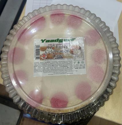 Celebration Cakes: photo 2 of 2 from the FSA notice of 11 Jul 2023