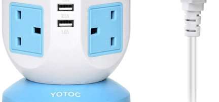 YOTOC 8 Way Outlet Multi Plug Tower Power Strip: photo 2 of 2 from the OPSS notice of 5 Nov 2021
